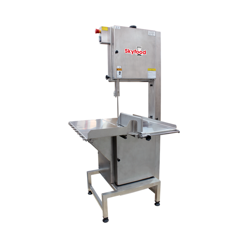 Skyfood SI-315HDE-1 Heavy Duty Meat And Bone Saw 124'' Blade 3 HP 220/60/1 - Stainless Steel Body ETL
