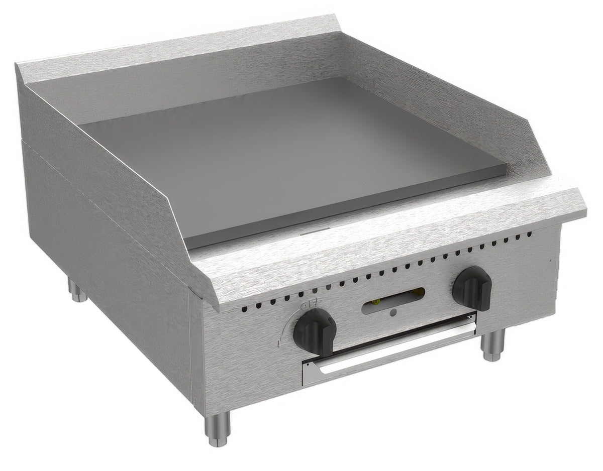 Serv-Ware 12 inch countertop gas griddle, representative photo