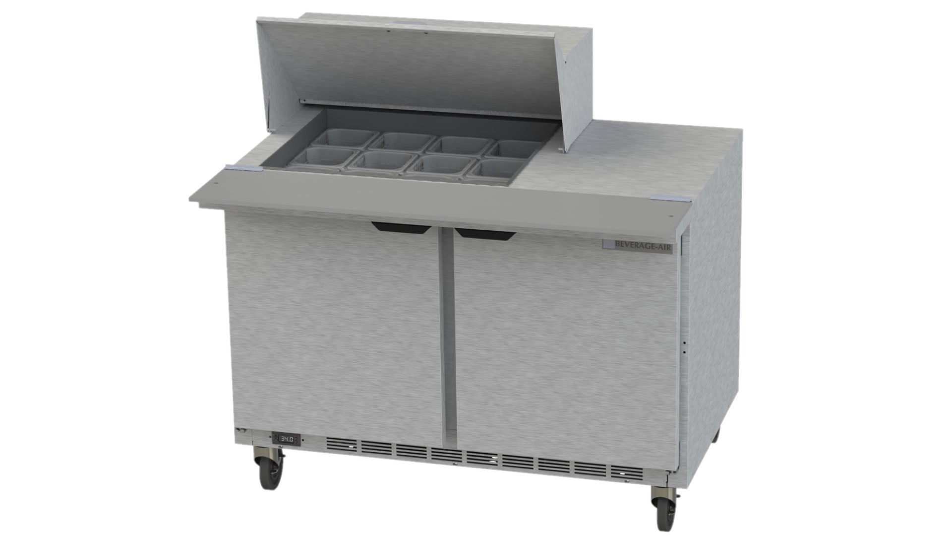 Beverage Air SPE48HC-12M Sandwich/Salad Mega Top Prep Table 48"