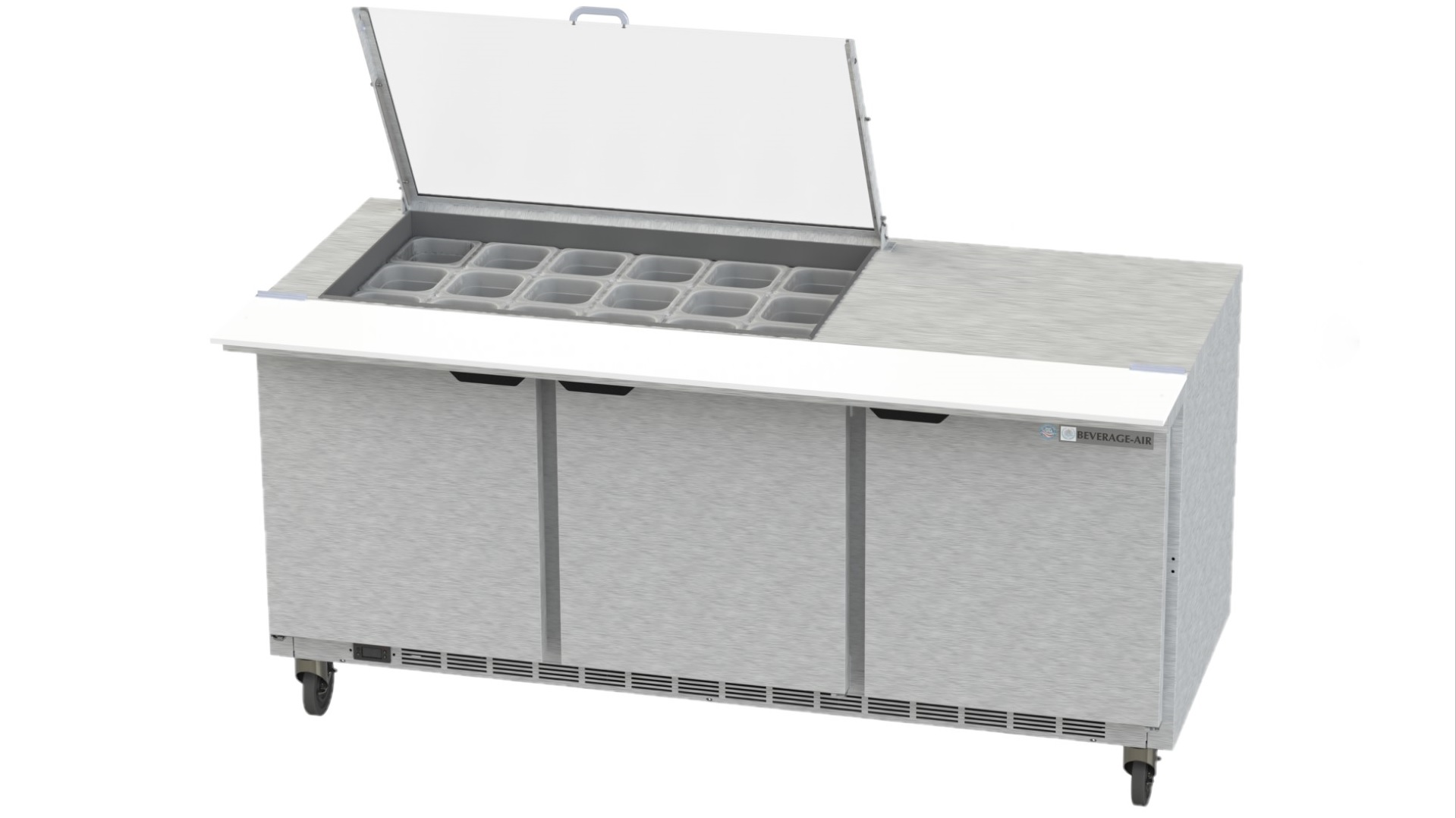 Beverage Air SPE72HC-18-CL Sandwich/Salad Prep Table 72"