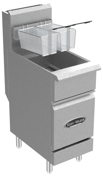 Serv-Ware SGF-40N 40 LB Deep Fryer, Natural Gas
