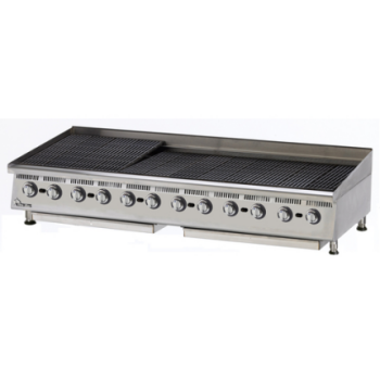 Ultra-Max 8072CBB Lava Rock Gas Charbroiler – 72″ Wide – LP