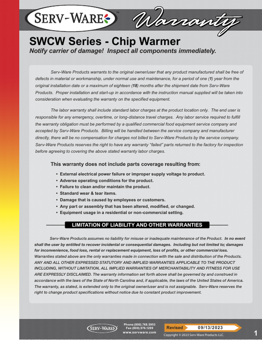 Warranty Statement