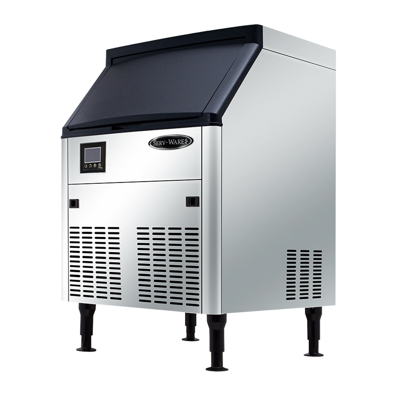 Serv-Ware SWUC- 210H Undercounter Ice Machine - Half Cube, 210 lbs/ 24 hrs, 80 lb Bin