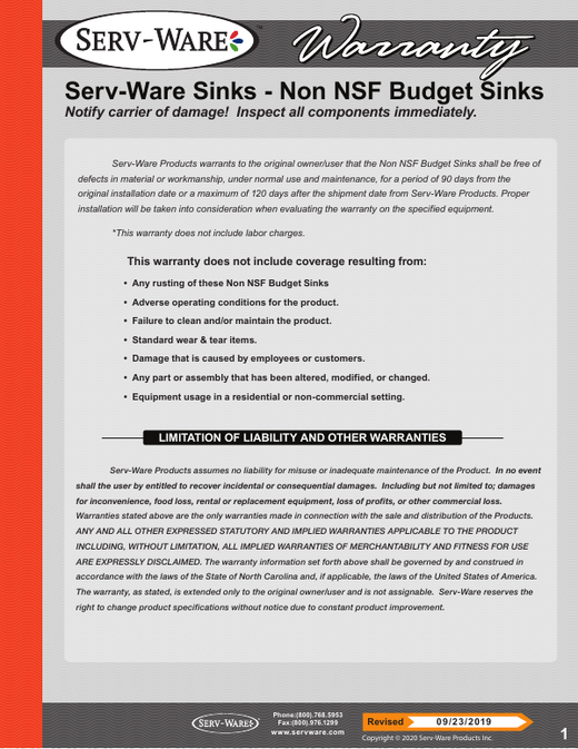 Warranty Statement