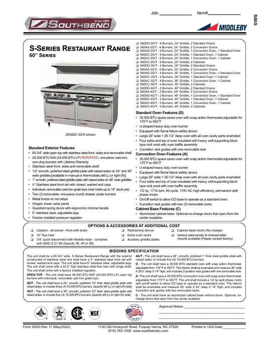Spec Sheet