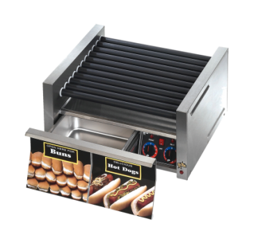 Grill-Max® 30STBD Roller Grill – Built-In Bun Drawer – Staltek Rollers – Analog Controls