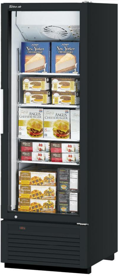 Turbo Air TGF-23SDHB-N 1 Door Swing Glass Merchandiser-Black