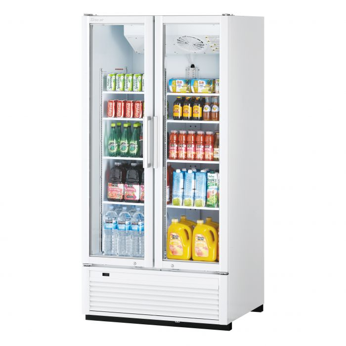 Turbo Air TGF-35SDHW-N 2 Doors Swing Glass Merchandiser-White