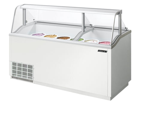Turbo Air TIDC-70W-N 68" W  Dipping Cabinet, White