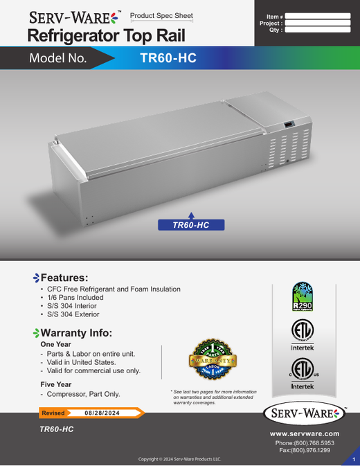 Spec Sheet
