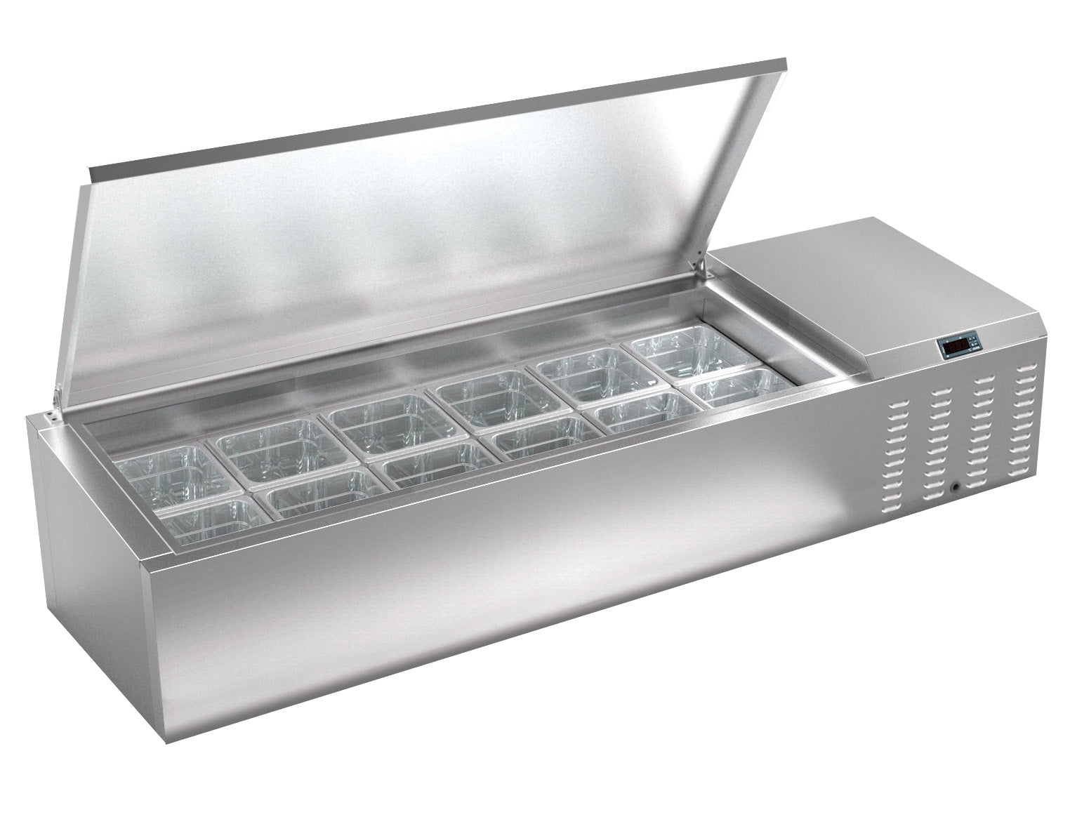 Serv-Ware TR60-HC 60" Top Rail Refrigerator