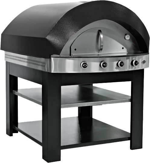 Pegasus TS-D150-B Topstone Series Gas Pizza Oven, Single Deck, Black