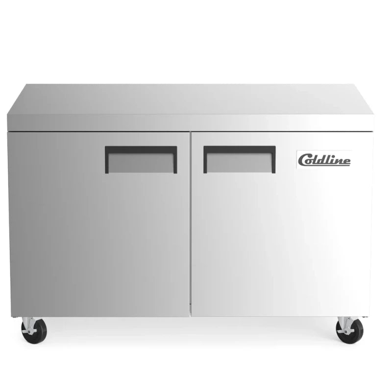 Coldline UC-48F 48” Undercounter Work Top Freezer - 12 Cu. Ft