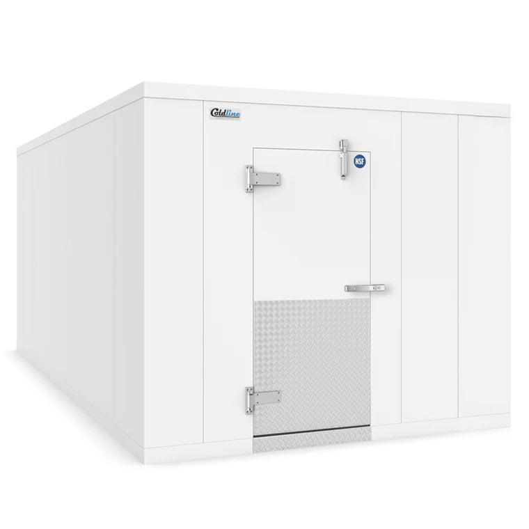 Coldline 10 x 14 Walk-in Freezer Box with Floor, Stainless Steel