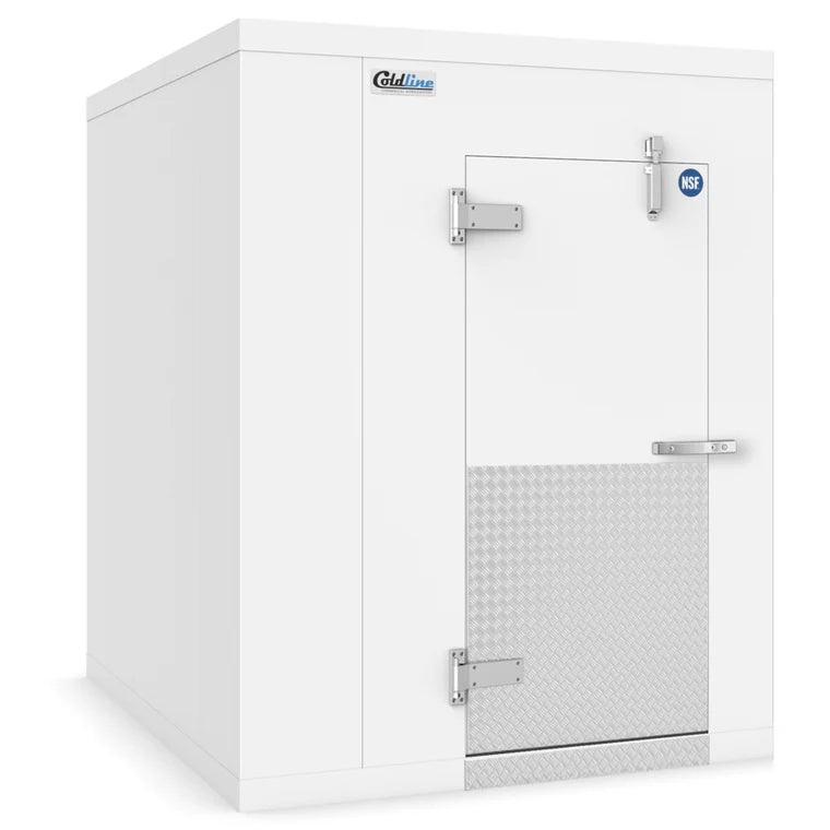 Coldline 6 x 8 Walk-in Freezer Box with Floor, Stainless Steel