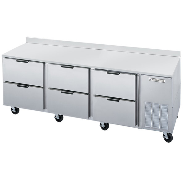 Beverage Air WTRD72AHC-6 Worktop Refrigerator 72"
