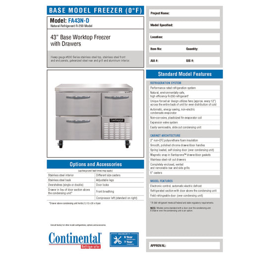 Spec Sheet