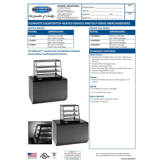 EH4828SS Spec Sheet