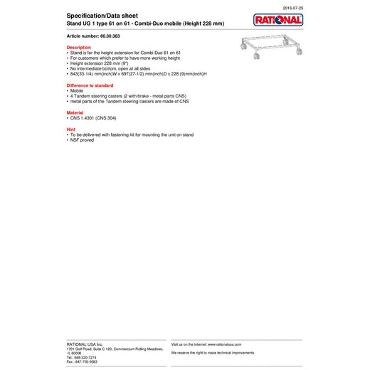 Spec Sheet