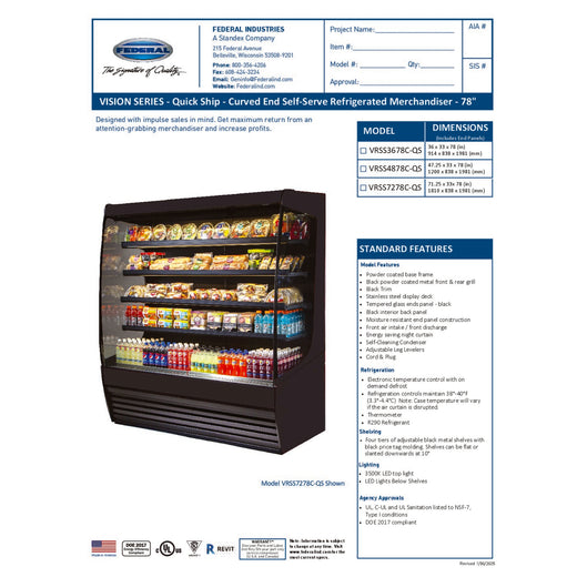 VRSS7278C - QS Spec Sheet