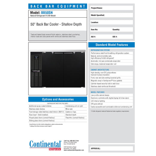 Spec Sheet