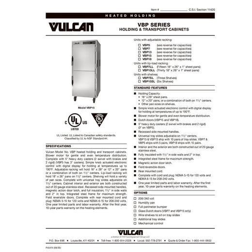Spec Sheet
