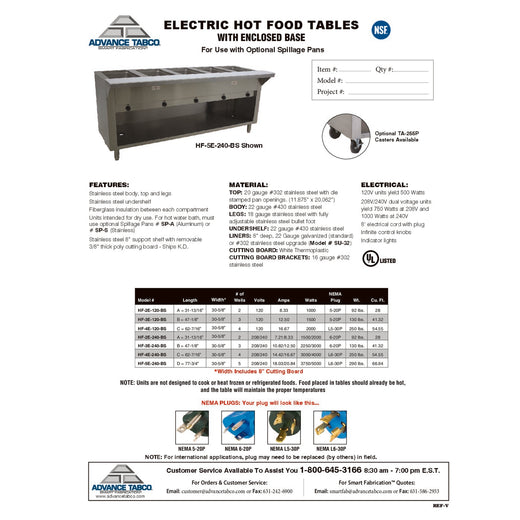 Spec Sheet