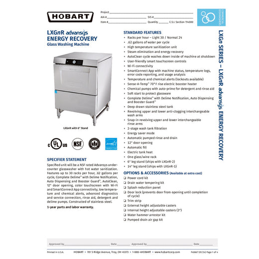 Spec Sheet