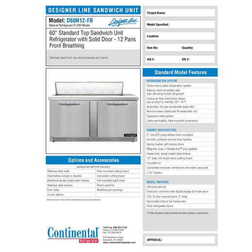 Spec Sheet