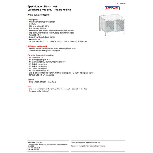 Spec Sheet