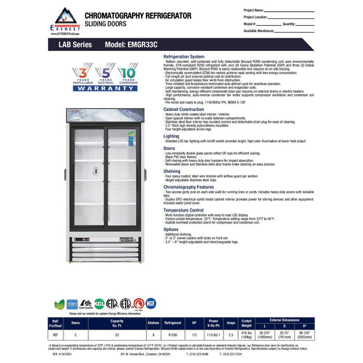 Spec Sheet