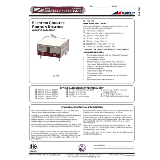Spec Sheet