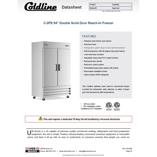 Spec Sheet