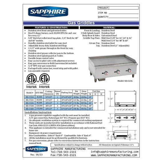 Spec Sheet