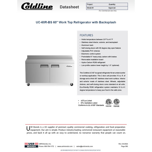 Spec Sheet