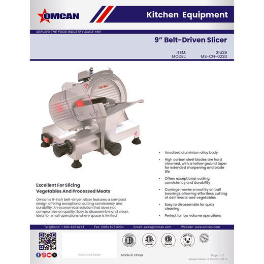 Spec Sheet
