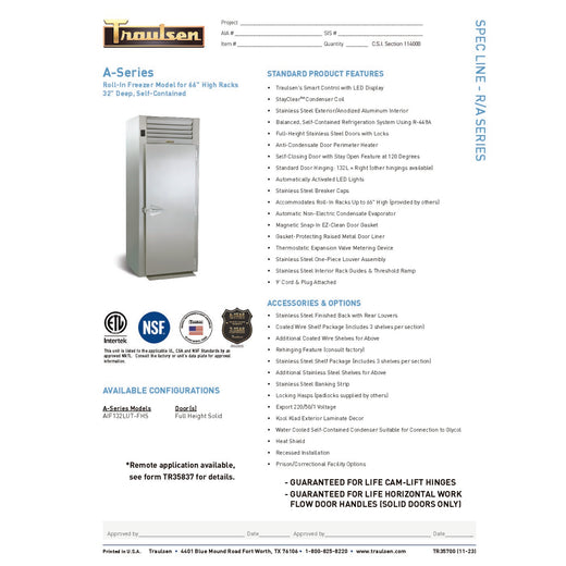 Spec Sheet
