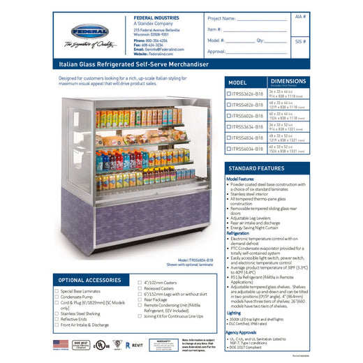ITRSS3626-B18 Spec Sheet