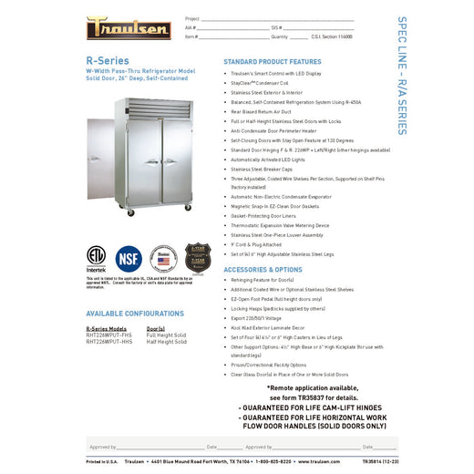 Spec Sheet