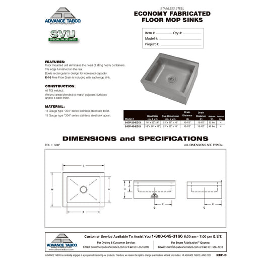Spec Sheet