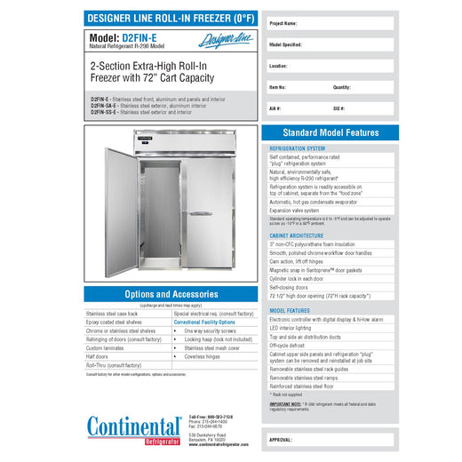 Spec Sheet
