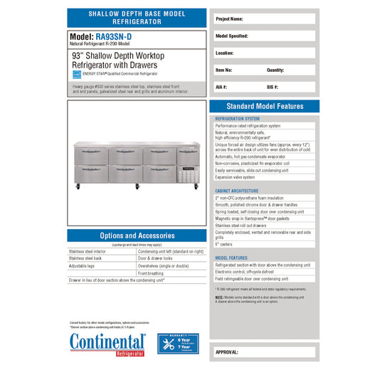 Spec Sheet
