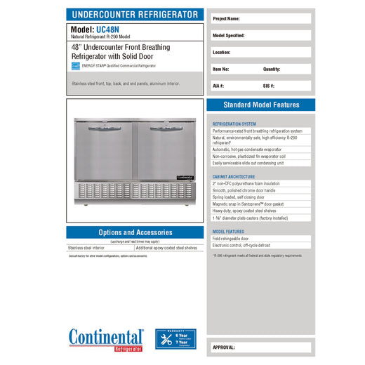 Spec Sheet