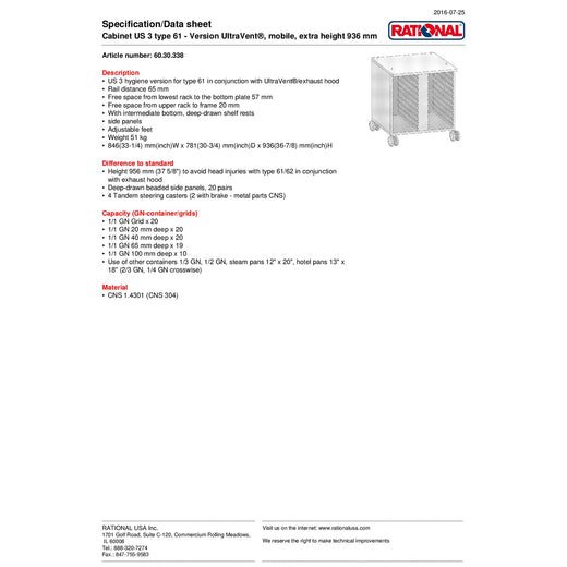 Spec Sheet