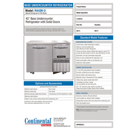 Spec Sheet