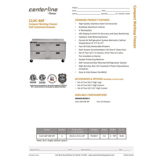 Spec Sheet