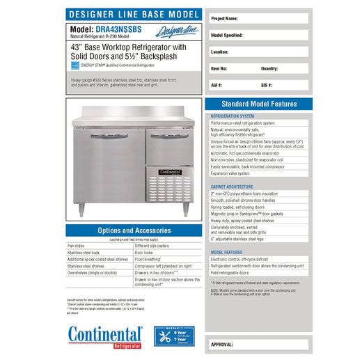 Spec Sheet