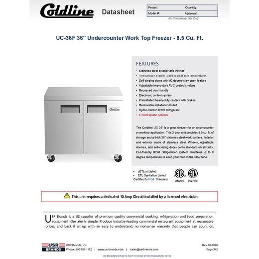 Spec Sheet