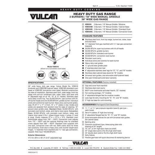 Spec Sheet